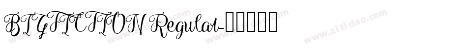 BIGFICTION Regular字体转换